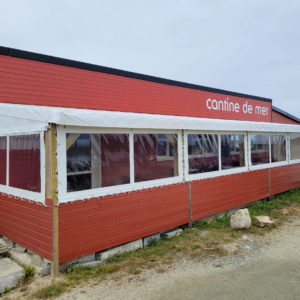 Terrasse de la Cantine de mer, bâche